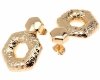 gold plated earrings with exclusive cubic zirconia